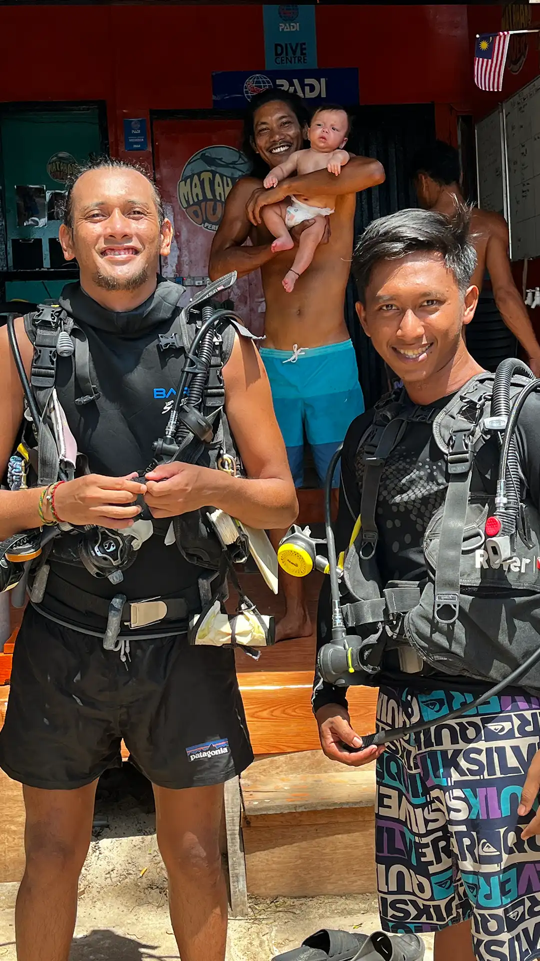 An image of Matahari Divers team in Perhentian Island