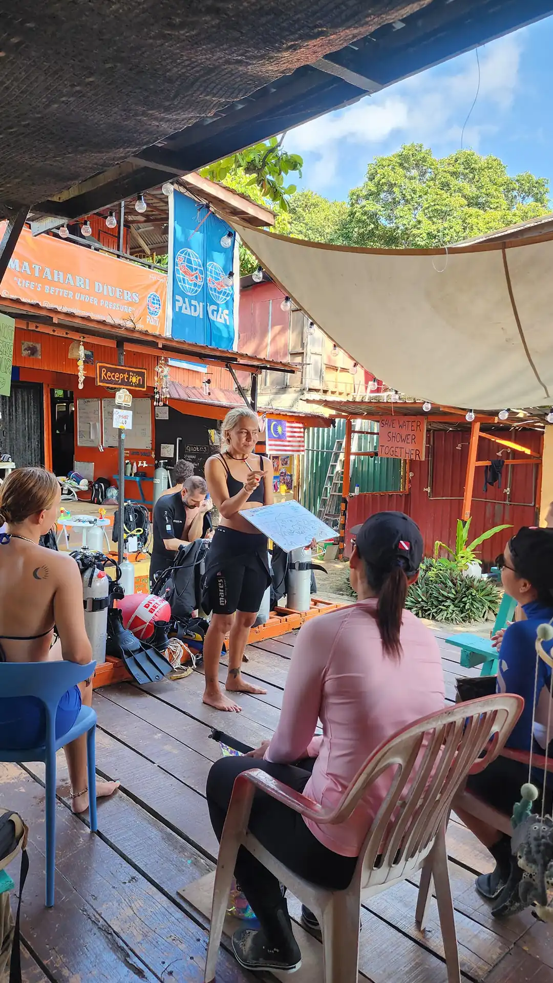 An image of Matahari Divers team in Perhentian Island